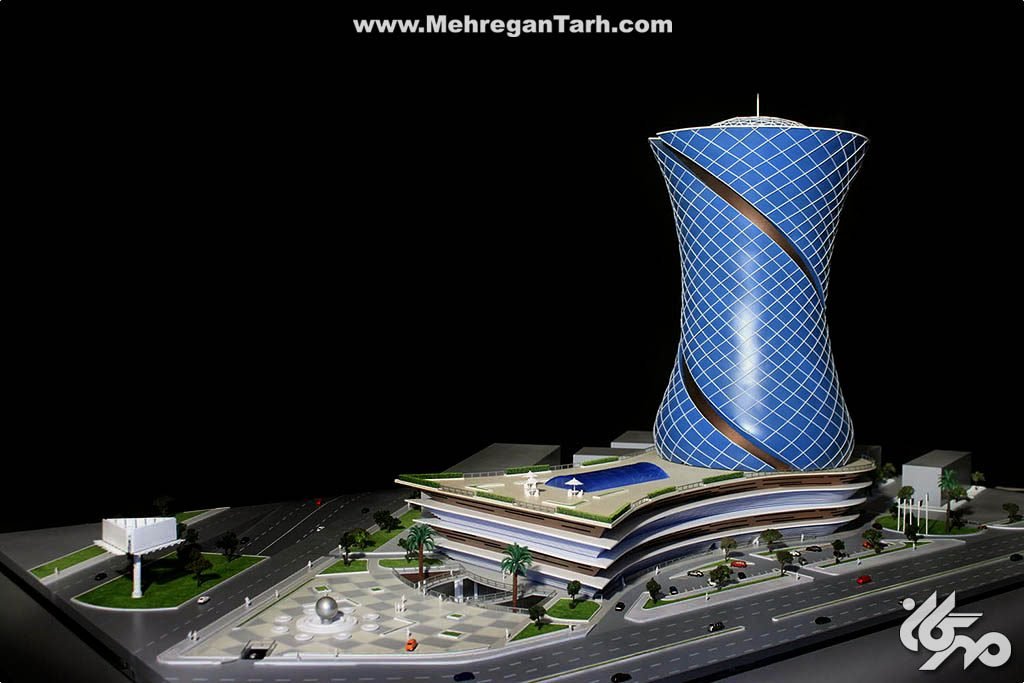 ماکت آرمودو پلازا  armudu plaza - مهرگان طرح